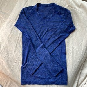 Lululemon LS swiftly / blue / size 4 or XS